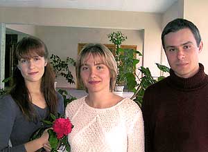 Мария Фроленкова (в центре) со своими однокурсниками.