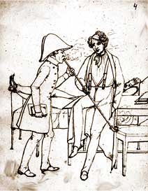 Студенты. Карикатура 1840-х г.г.
