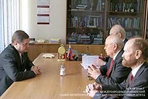 М.С.Горбачев — гость факультета в рамках российско-американского семинара.